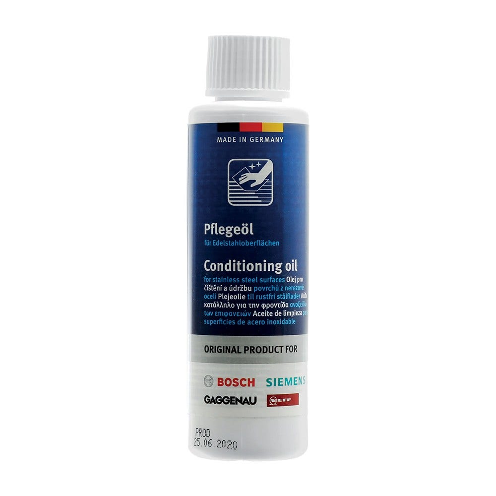 Huile de nettoyage pour surface inox d'origine Bosch 100ml - 00311945