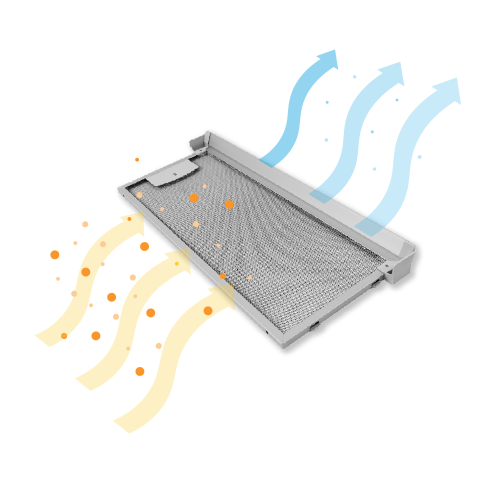 Filtre à graisse en métal 420x175mm d'origine Junker 352812 / 00352812 (avant)