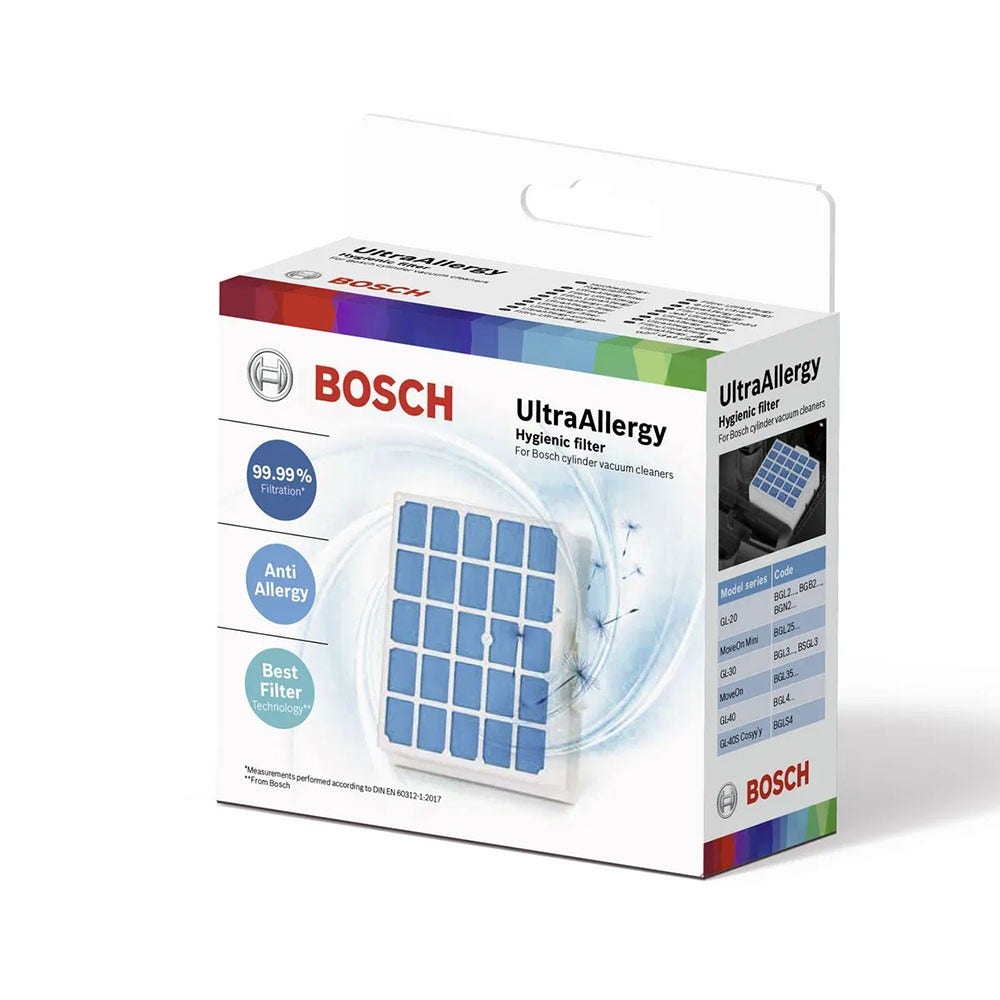 Filtre HEPA d'origine Bosch haute performance pour aspirateur BBZ156UF