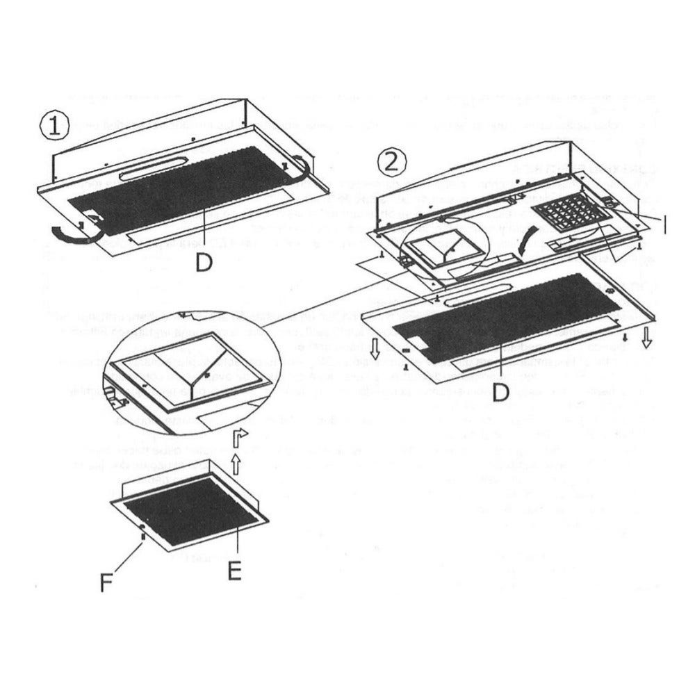 Filtre à charbon (2pcs) d'origine CATA 02825263