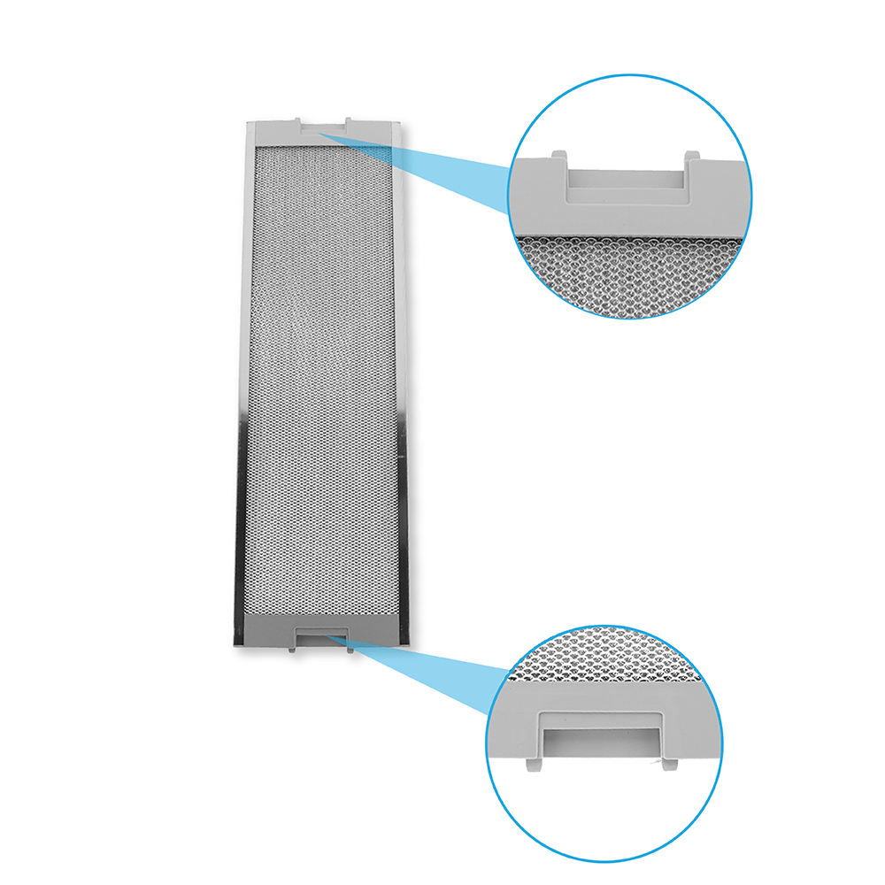 Filtre à graisse en métal (2pcs) 525x160mm d'origine Apelson pour AIR 201 / AIR 202