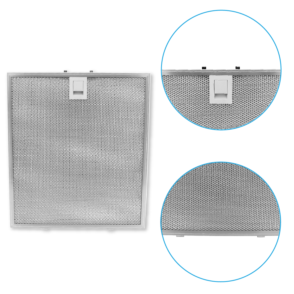 Filtre à graisse en métal 326x290mm d'origine Falmec pour Quasar