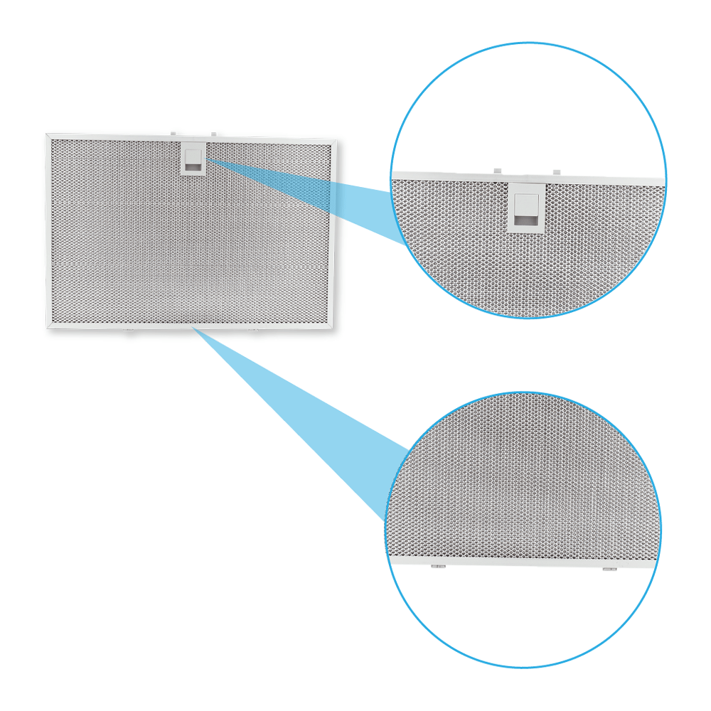 Filtre à graisse en métal 375x250mm d'origine Siemens 11022469