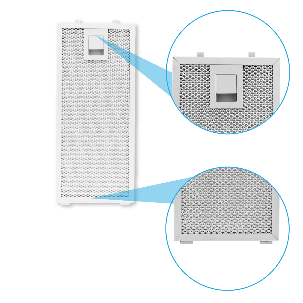 Filtre à graisse en métal 250x110mm d'origine Constructa pour CD689860...