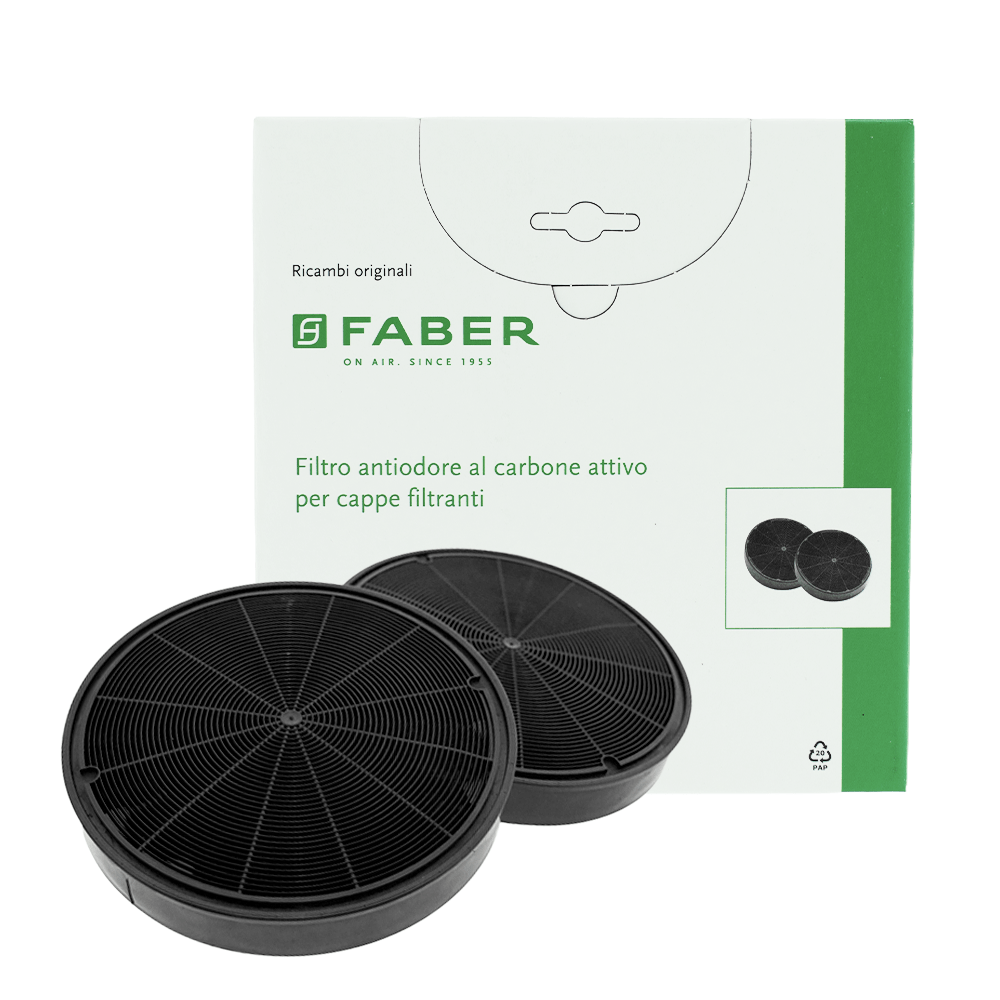 Filtre à charbon (2pcs) d’origine Faber F8 / D196 / H30