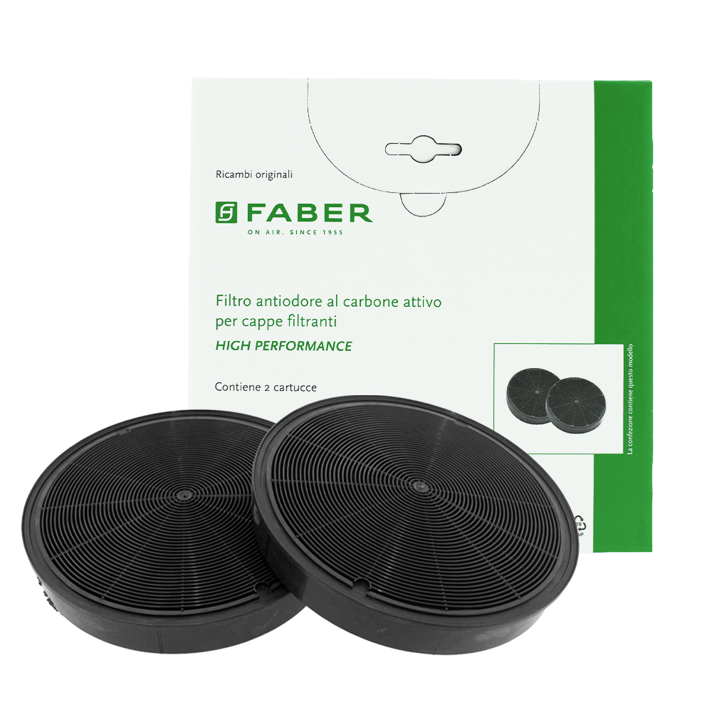 Filtre à charbon (2pcs) High Performance Faber FHP8 / 112.0158.127 / 506415