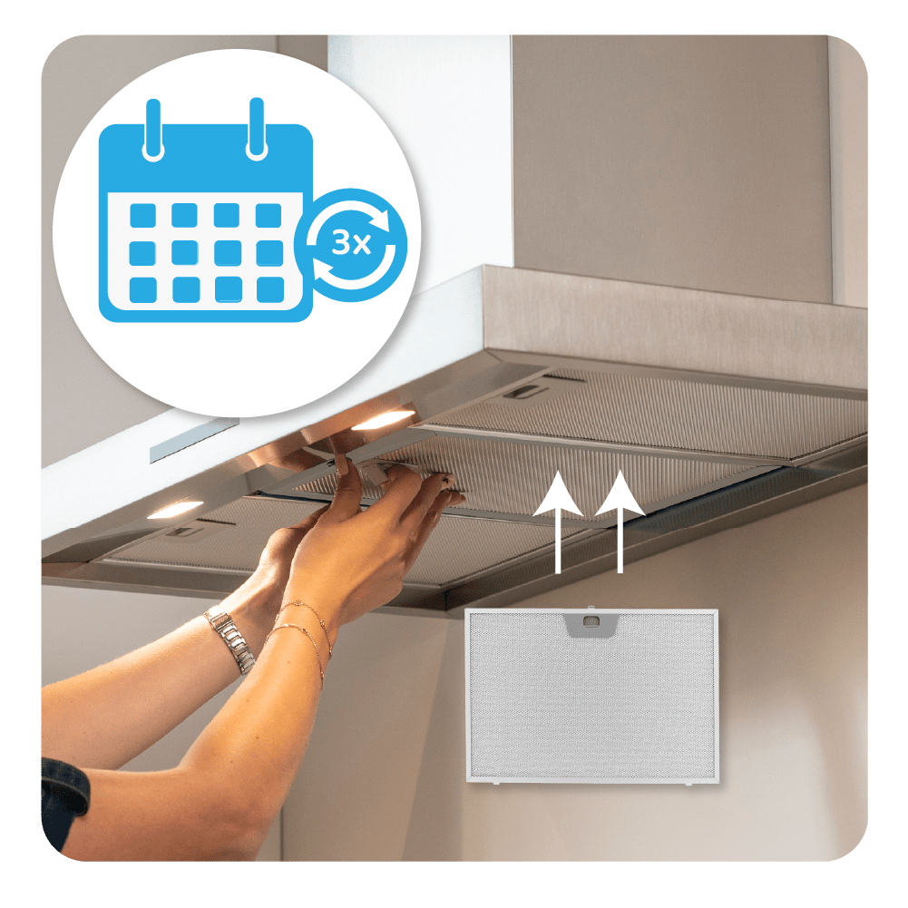 Filtre à graisse en métal 370x255mm d'origine Flaminia compatible avec ARTICA X/V...