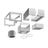 Kit de recyclage CleanAir d'origine Siemens LZ57600 pour hottes