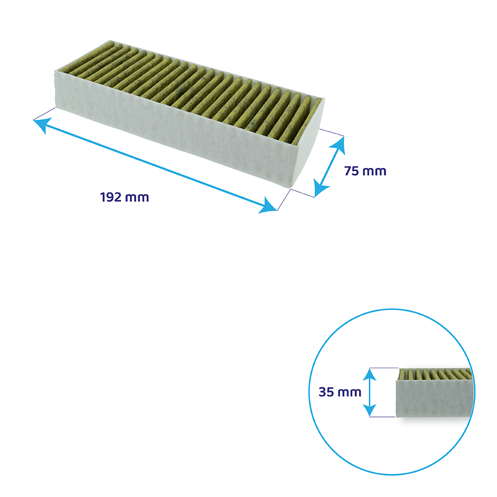 Filtre à charbon CleanAir Plus (4pcs) d'origine Constructa CV430235 / CV431235