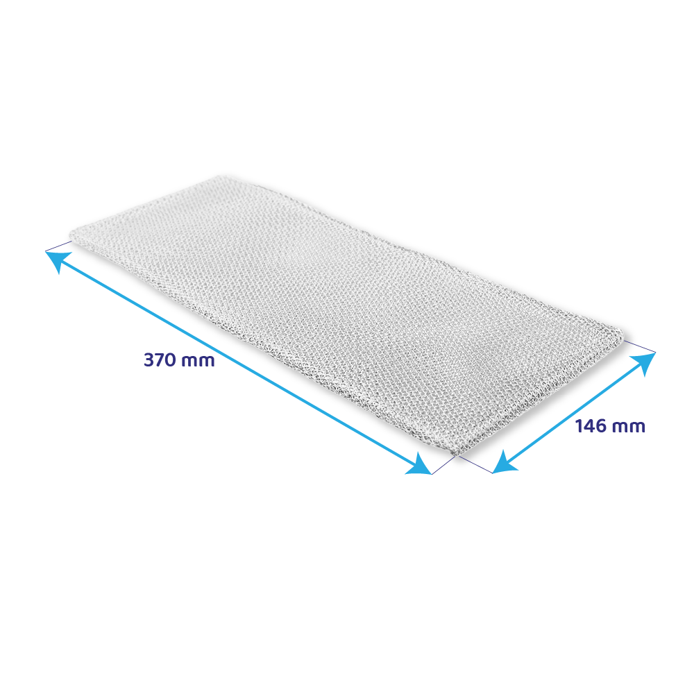 Filtre à graisse en métal 370x146mm d'origine Siemens pour LI99020... / LI99030...