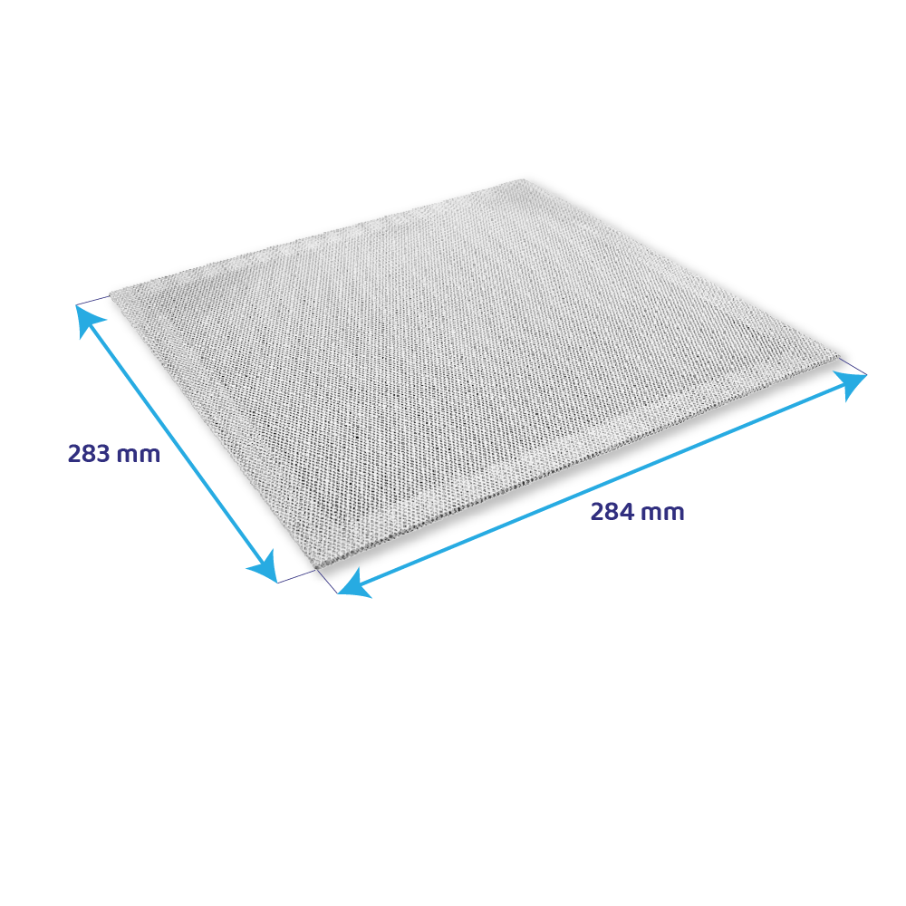 Filtre à graisse en métal (2pcs) 284x283mm d'origine Siemens 00298619 / LZ62010