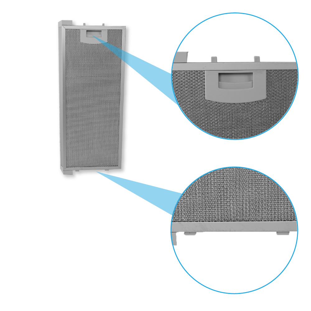 Filtre à graisse en métal (2pcs) set d'origine Siemens 352812 + 352813