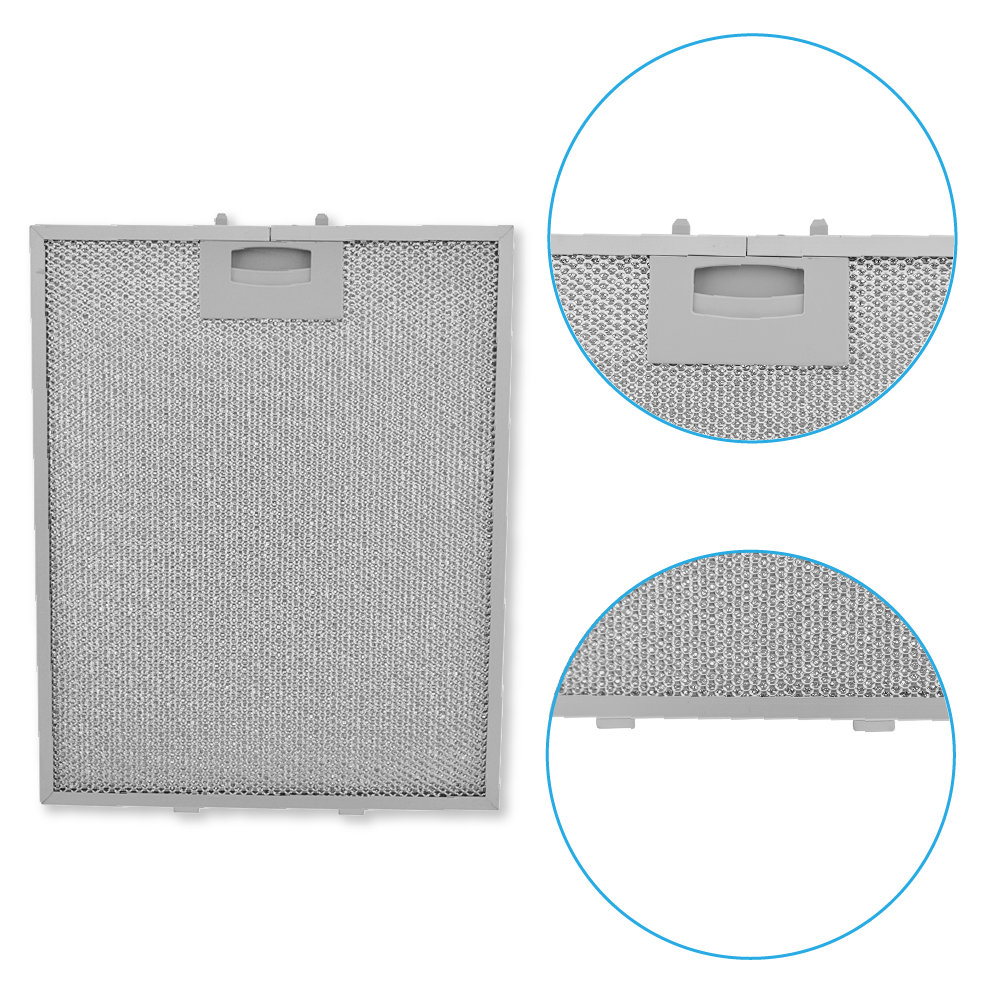 Filtre à graisse en métal 310x250mm d'origine Vorwerk 353110 / 00353110