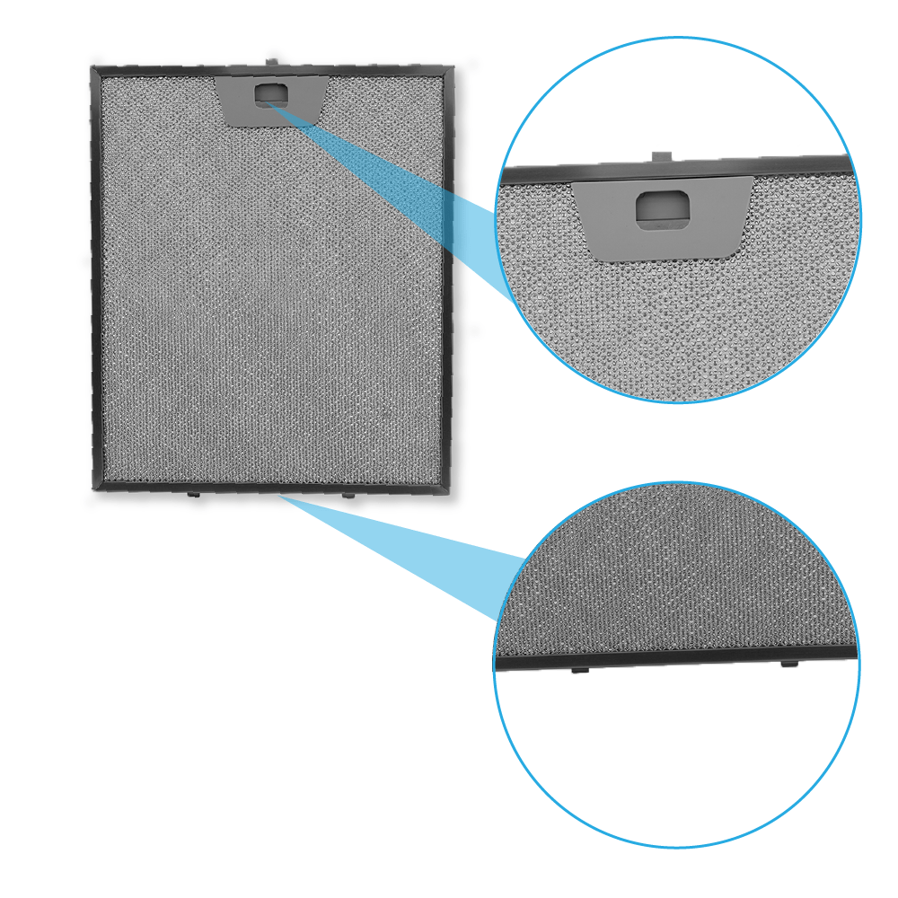 Filtre à graisse en métal 300x253mm d'origine Siemens 11013941