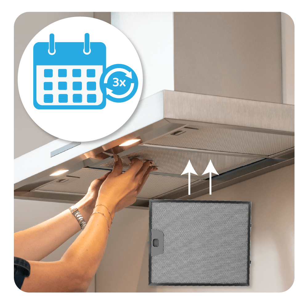 Filtre à graisse en métal 300x253mm d'origine Electrolux 4055081220