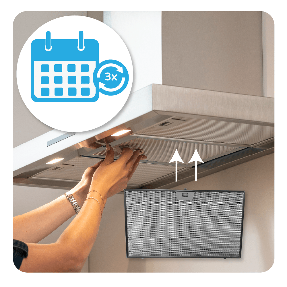 Filtre à graisse en métal 506x300mm d'origine Zanussi pour ZHC6131X