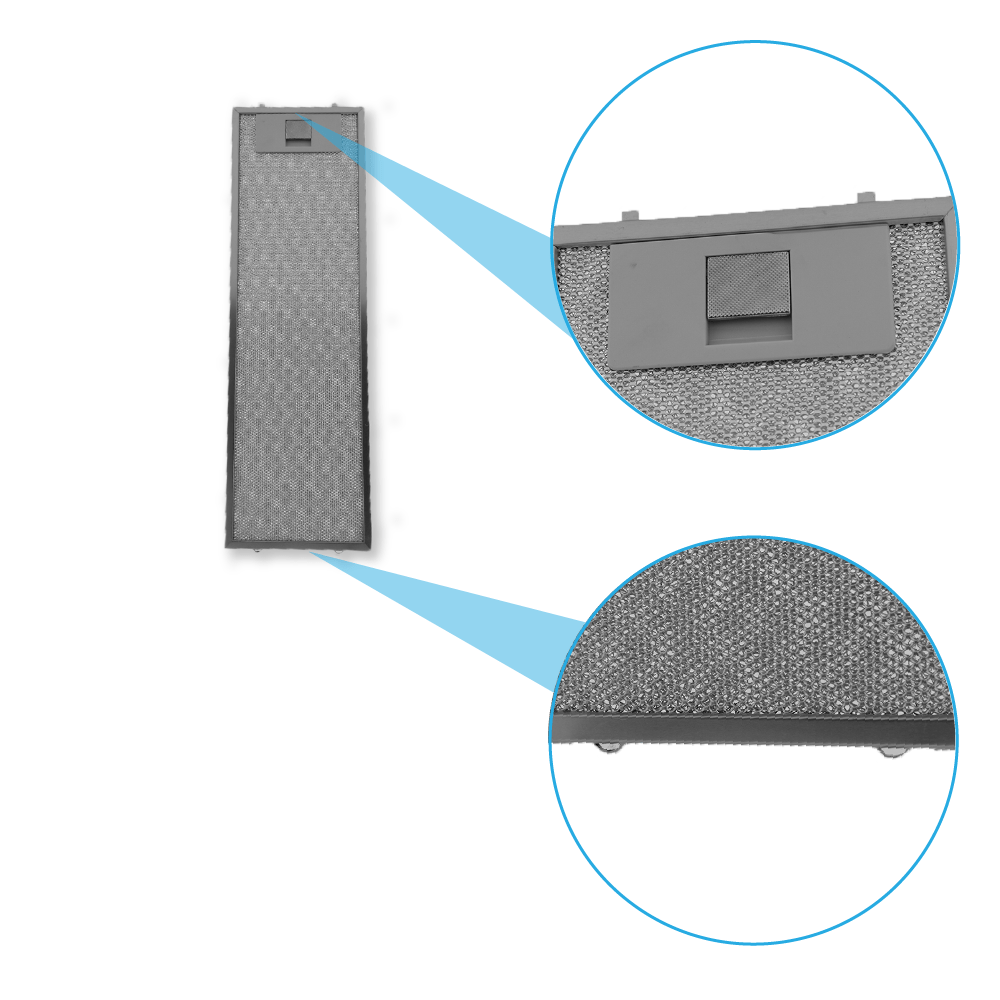 Filtre à graisse en métal 508x158mm d'origine AEG 4055344149 / 50268370009