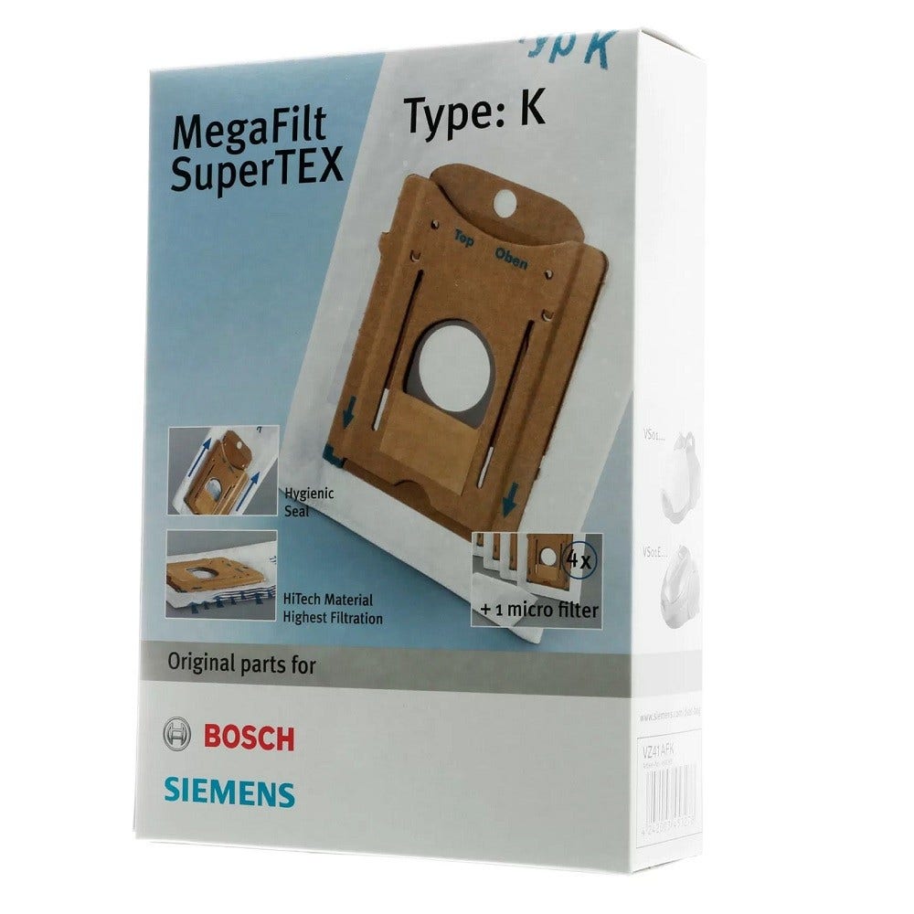 Sacs aspirateurs (4pcs) Siemens Type K / 468265