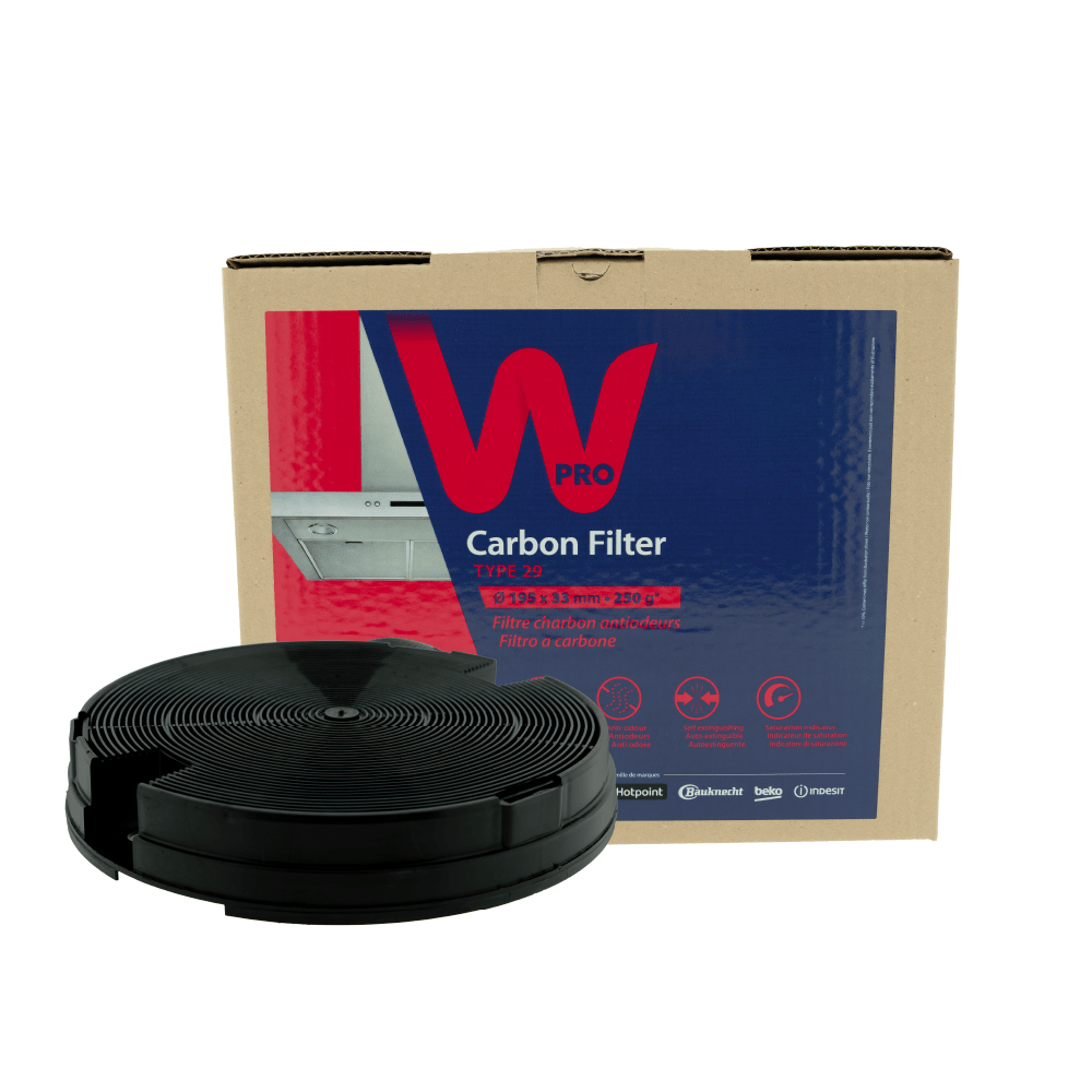 Filtre à charbon d'origine Indesit Type 29 / AMC912 / CHF029/1