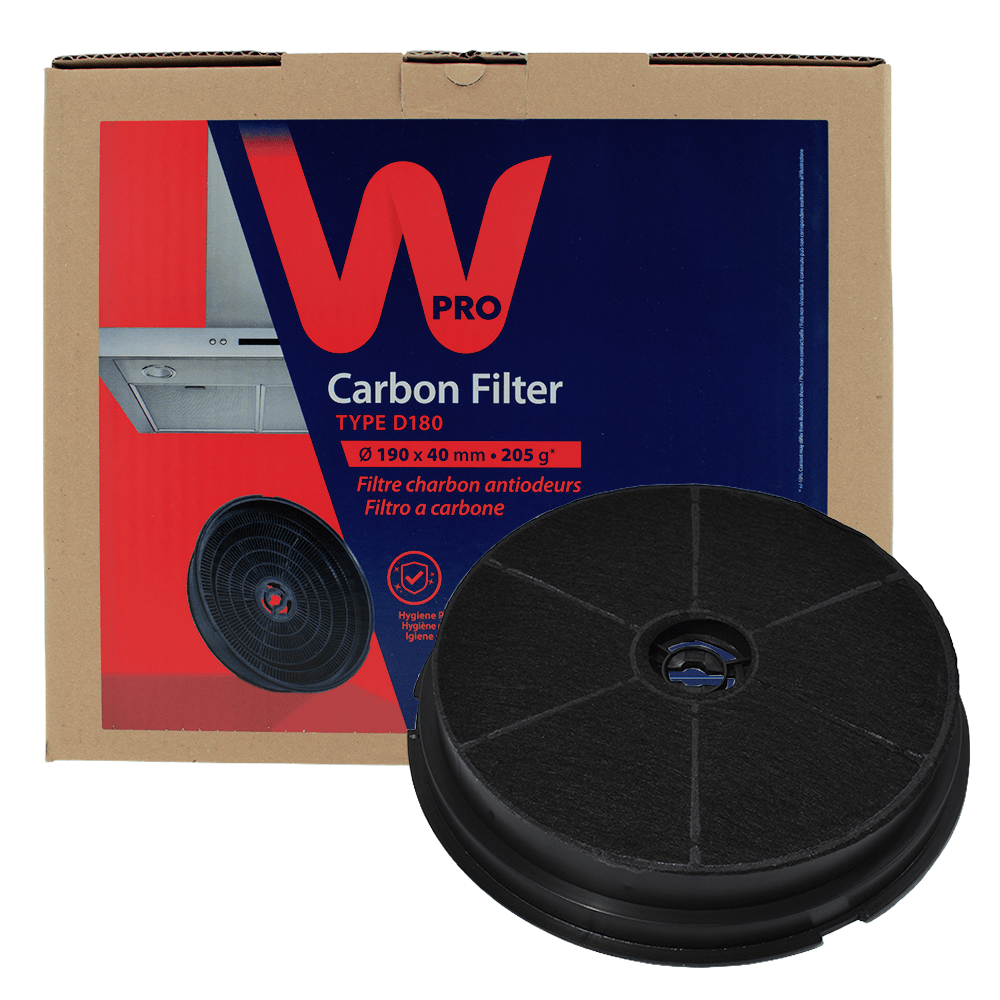 Filtre à charbon d'origine WPRO Type D180 / CHF180