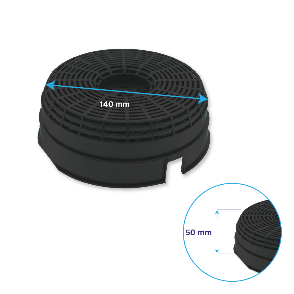 Filtre à charbon (2pcs) d'origine Privileg pour DGAH55AMX