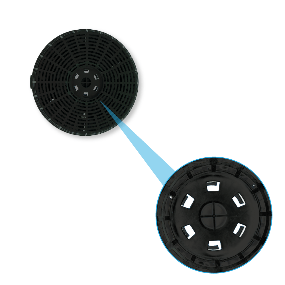 Filtre à charbon (2pcs) d'origine Privileg pour DGAH55AMX
