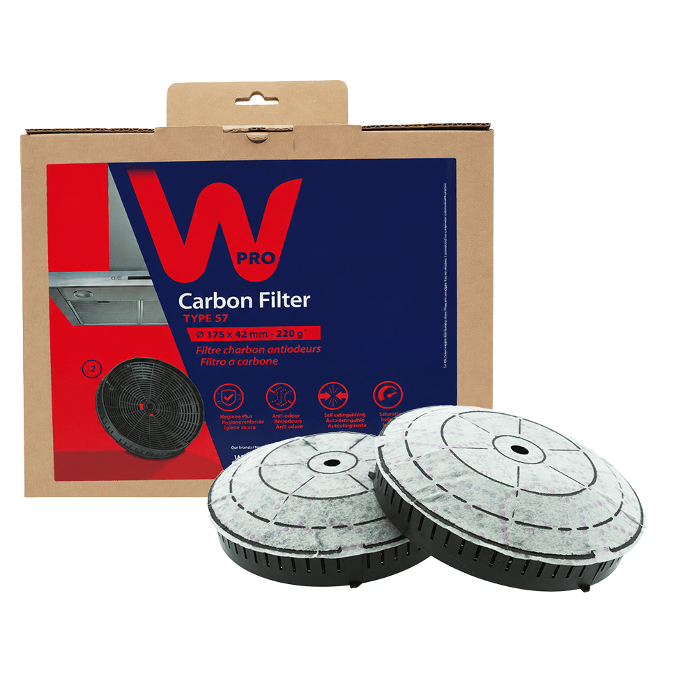 Filtre à charbon (2pcs) d'origine Indesit Type 57 / AMC072