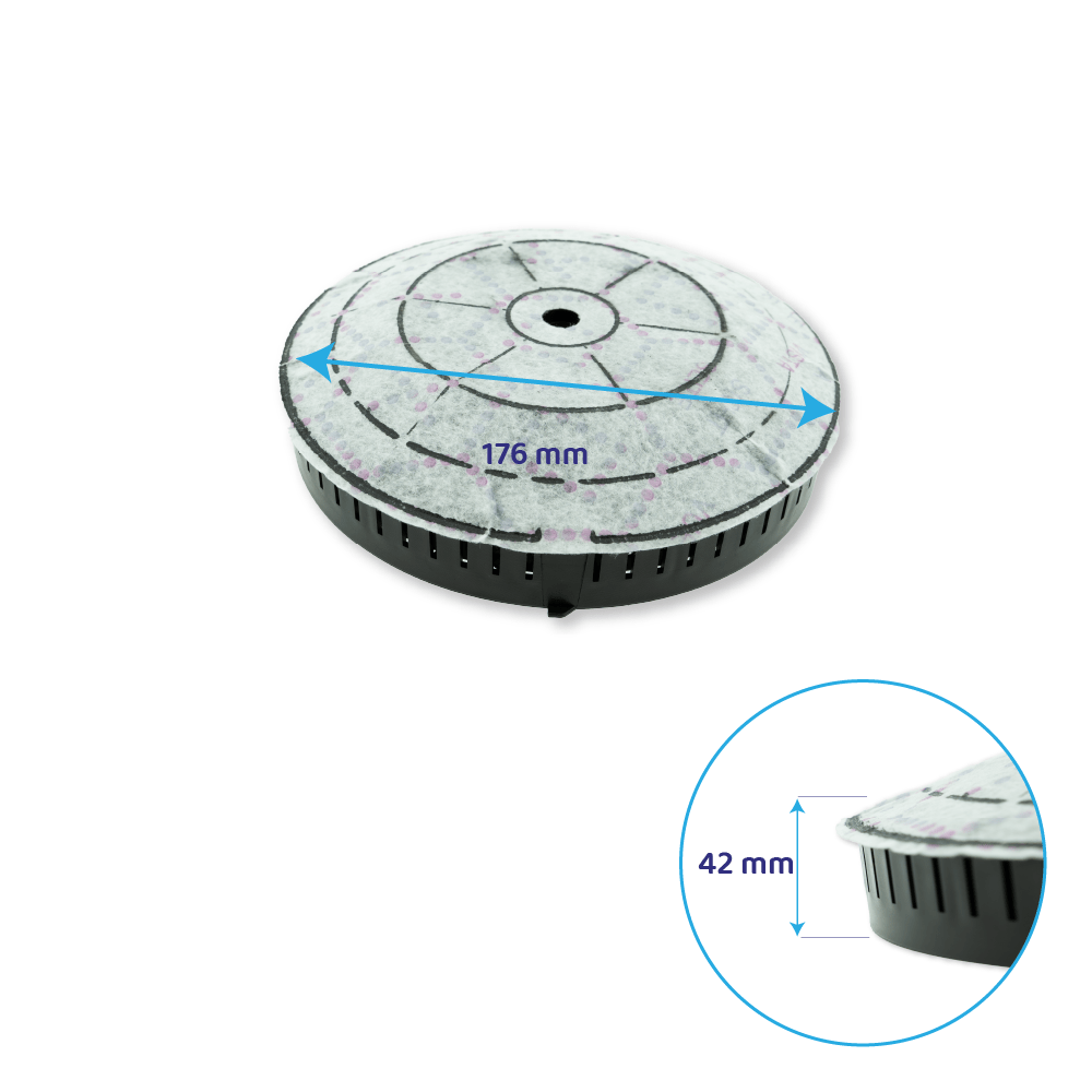 Filtre à charbon (2pcs) d'origine Whirlpool Type 57 / AMC072