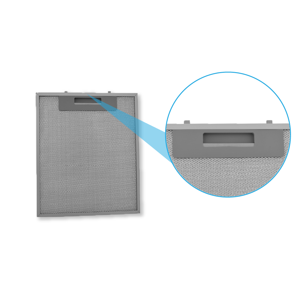 Filtre à graisse en métal 255x300mm d'origine Electrolux 50220063007
