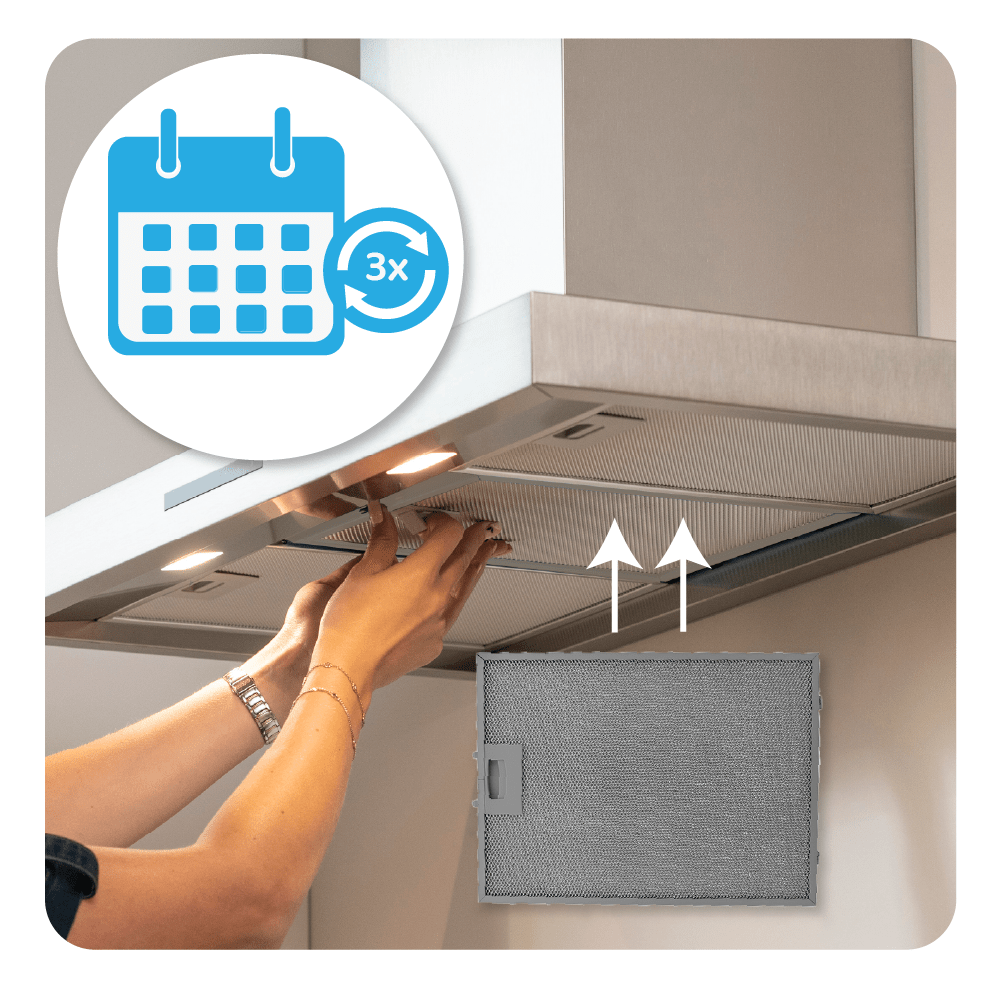 Filtre à graisse en métal 358x265mm d’origine Balay 703451 / 00703451