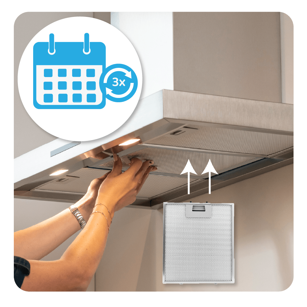 Filtre à graisse en métal 260x230mm d'origine Sauter pour SHD1376X...