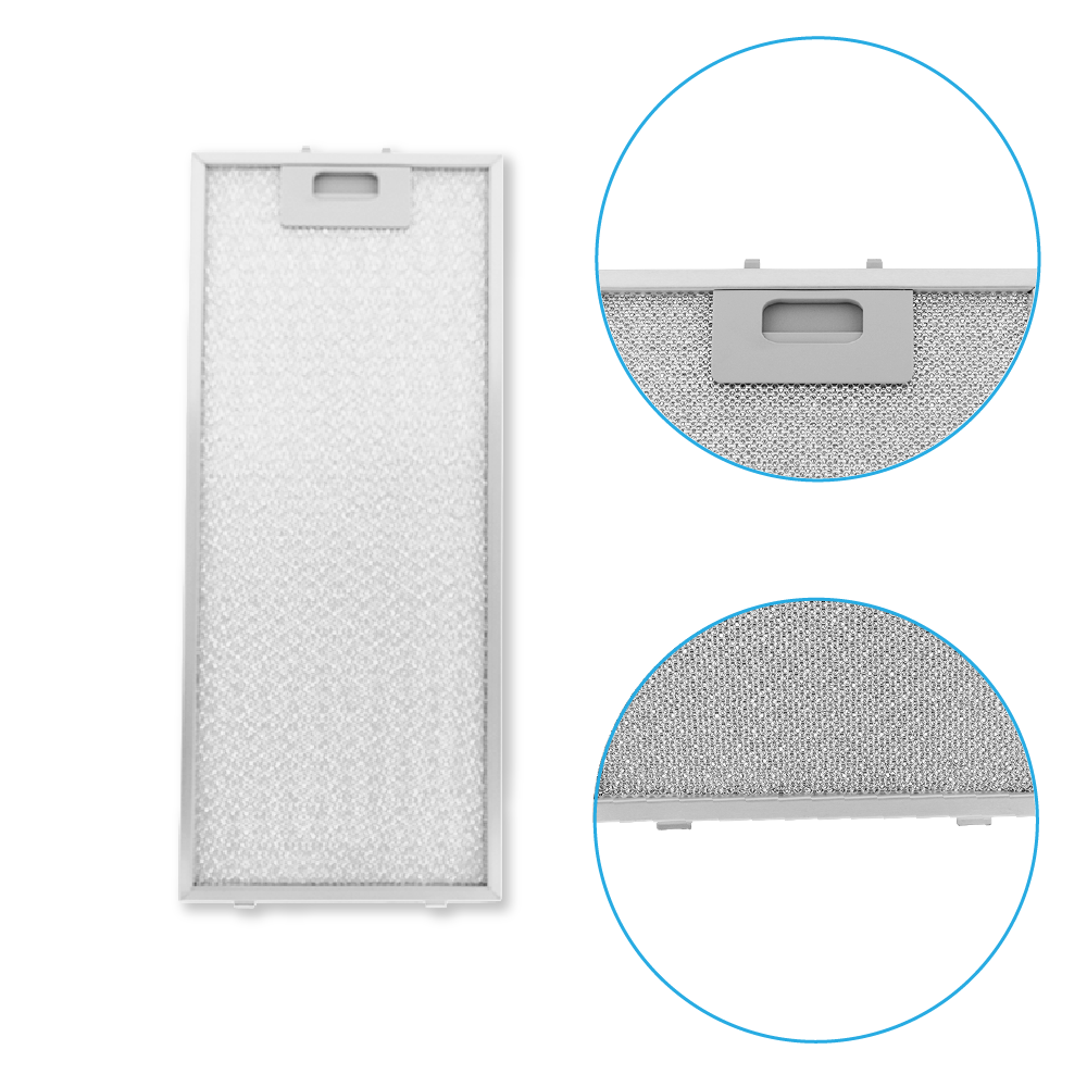 Filtre à graisse en métal 477x203x8mm d’origine Best pour BHP62220XA