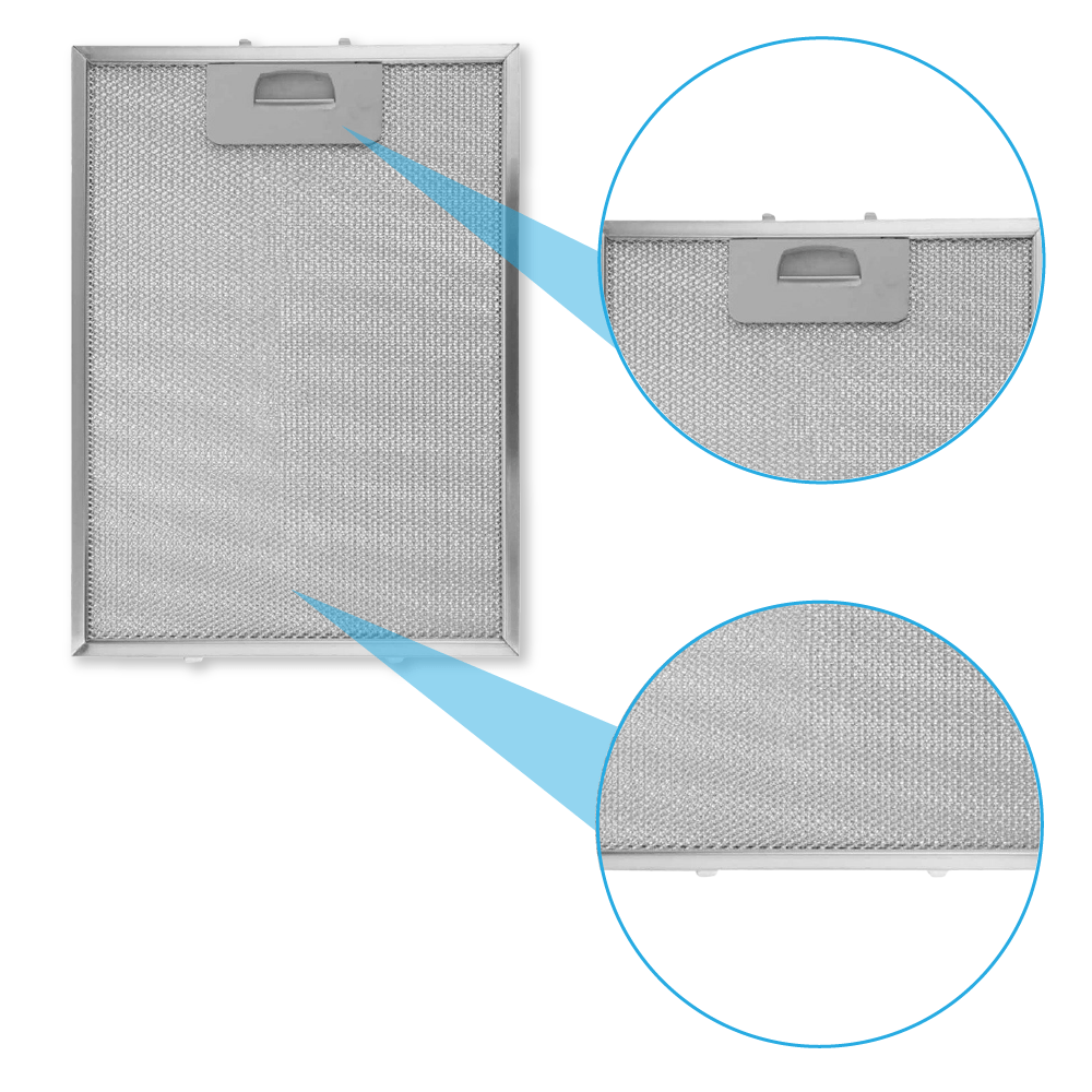 Filtre à graisse en métal 340x274mm d'origine Teka 81484013