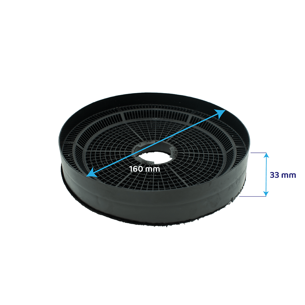 Filtre à charbon d’origine (2pcs) Zanussi MCFB78ST pour ZHB62670XA / ZHB92670XA