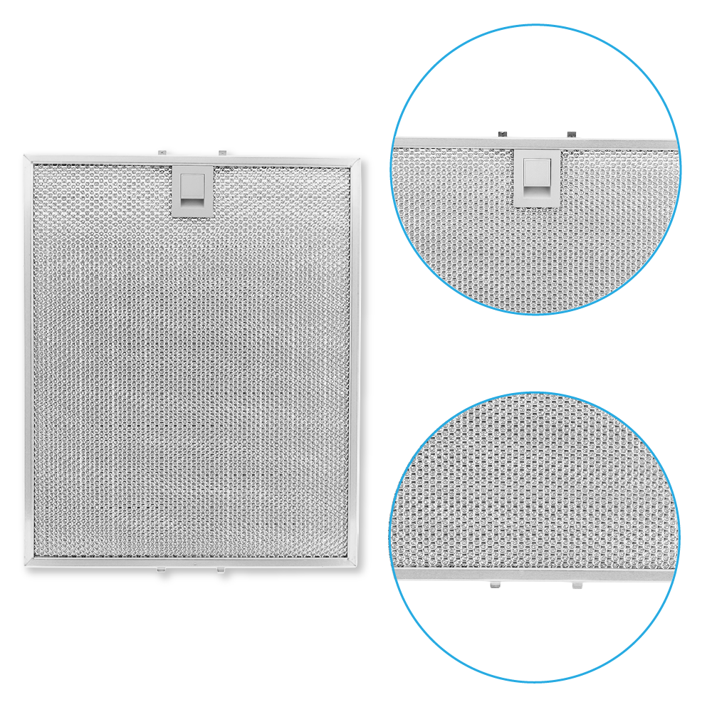 Filtre à graisse en métal 355x290mm d'origine Sauter pour SHV4981X