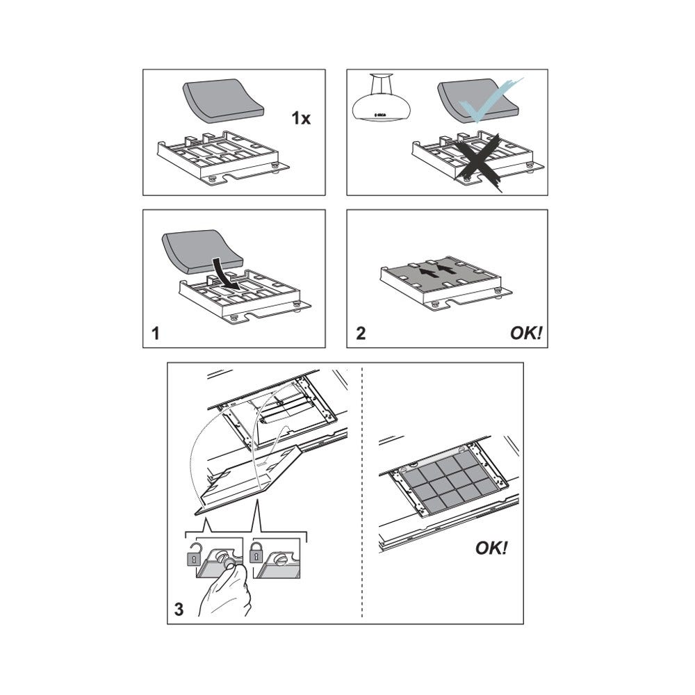 Filtre à charbon longue durée Laden Type 20 / CFW020/1 par AllSpares