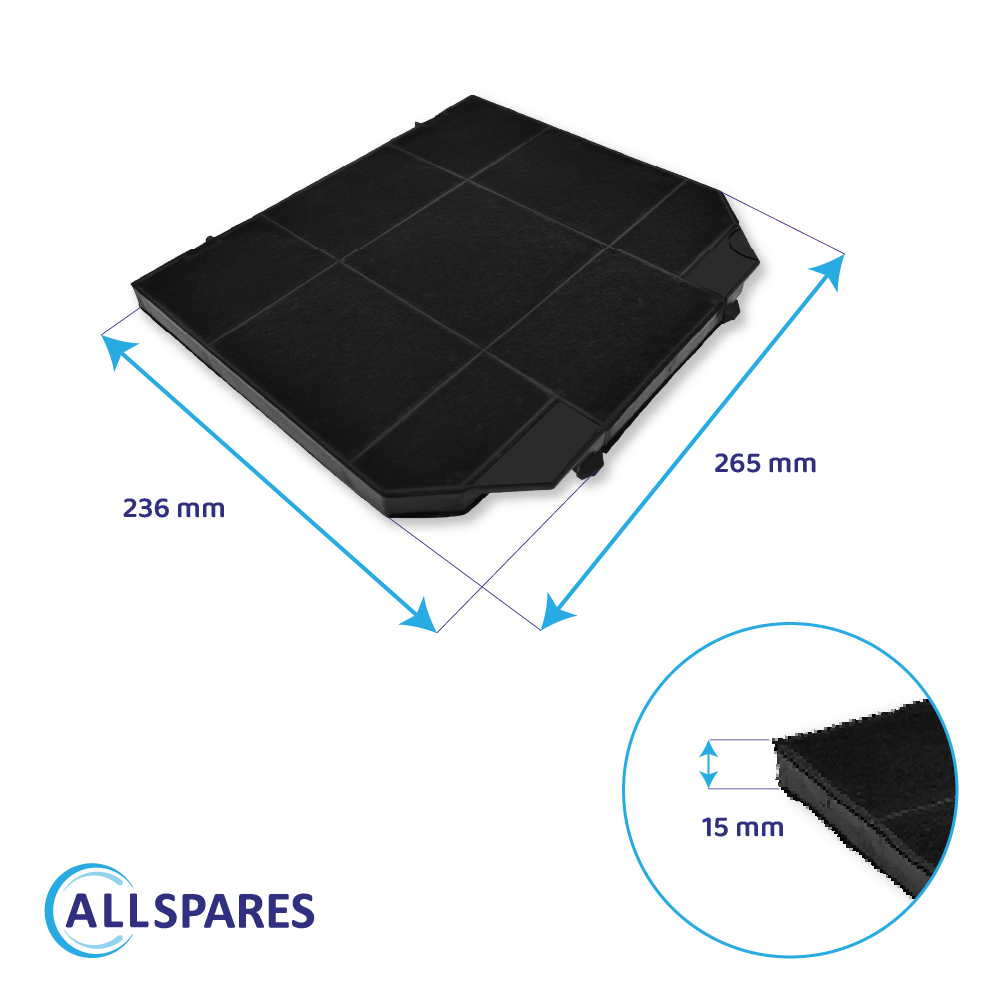 Filtre à charbon SMEG KITFC161 par AllSpares
