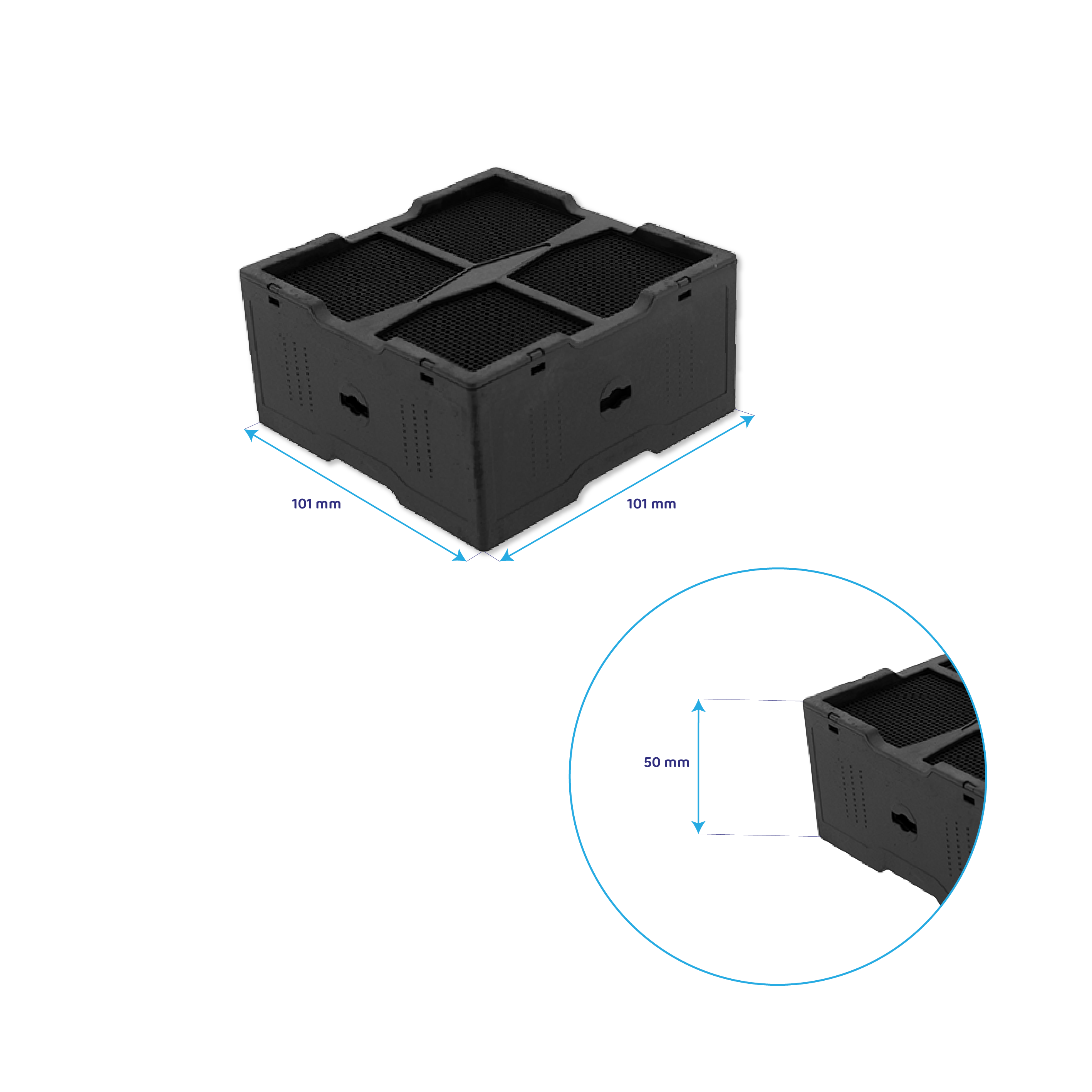 Filtre céramique compatible avec Elica NikolaTesla KIT0120952 (4 pcs.)