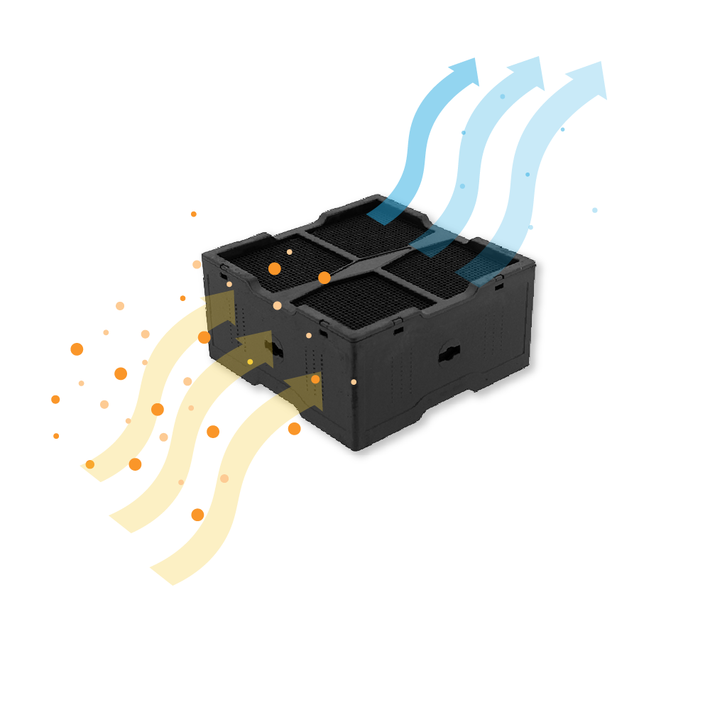 Filtre céramique compatible avec Elica NikolaTesla KIT0120952 (4 pcs.)