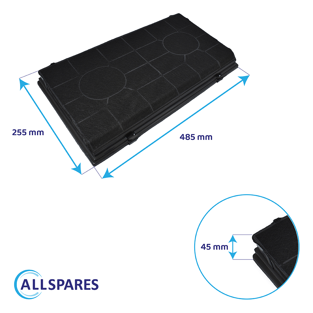 Filtre à charbon Bauknecht Type 190 / CHF190 / FAT190