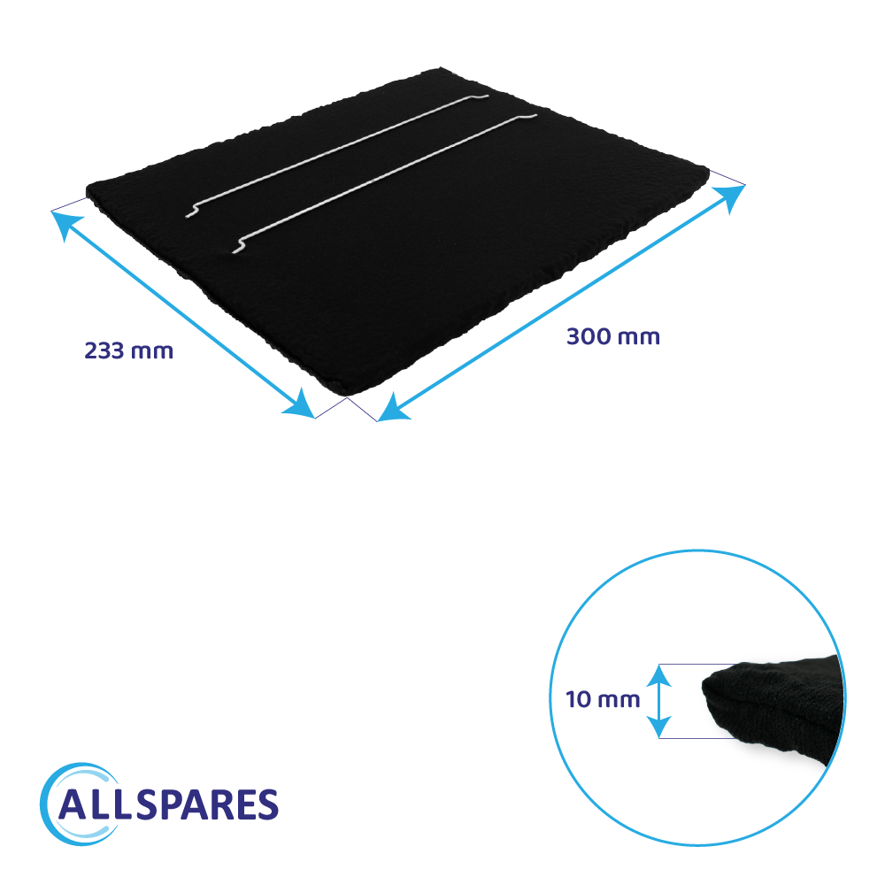 Filtre à charbon (2pcs) longue durée pour Faber FABULA PLUS / 112.0261.258 / F12