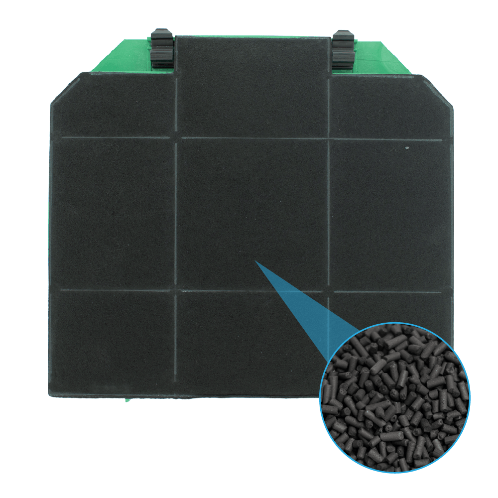 Filtre à charbon longue durée compatible avec Ikea NYTTIG FIL 650 / 003.953.51
