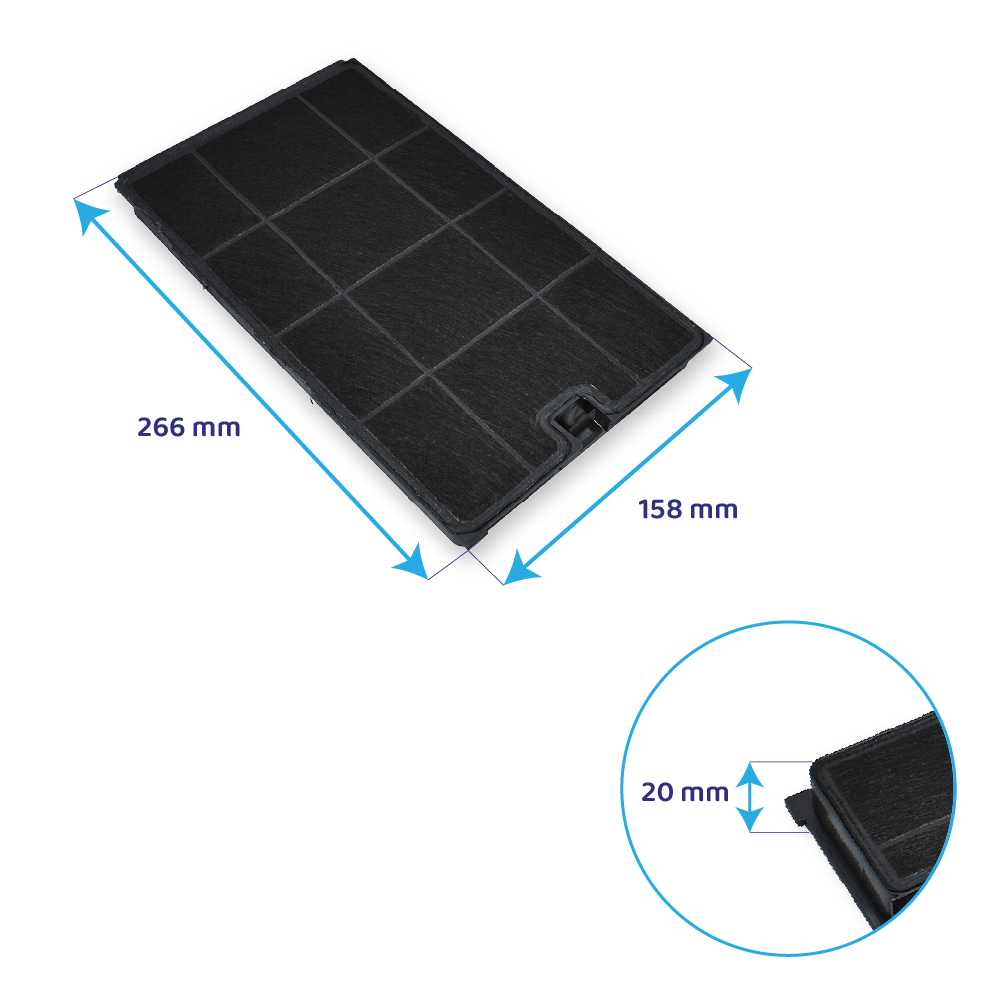 Filtre à charbon compatible avec Whirlpool AKR907... / AVM950... / AVM955...