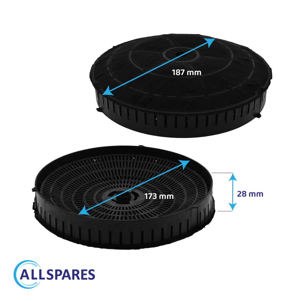 Filtre à charbon (2pcs) Whirlpool Type 57 / AMC072