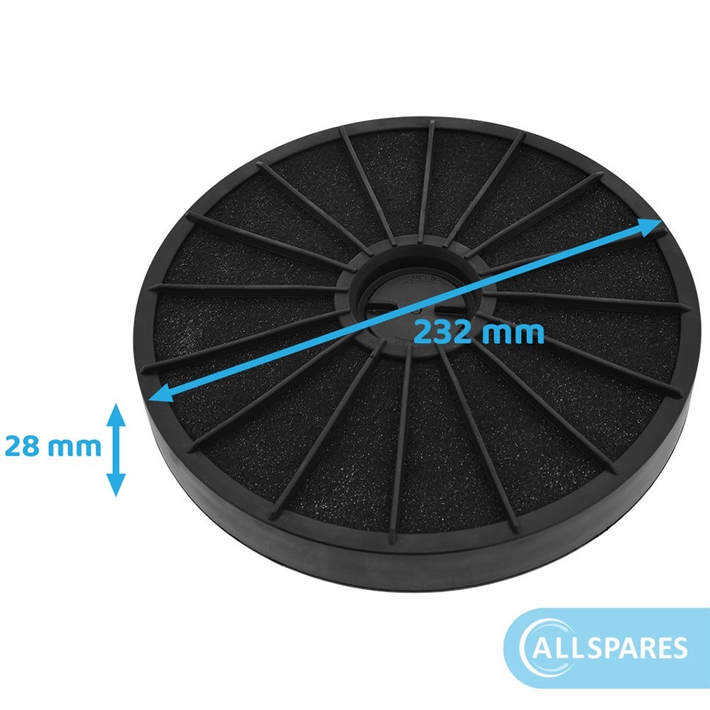 Filtre à charbon EFF54 / FAC509 / F233 par AllSpares