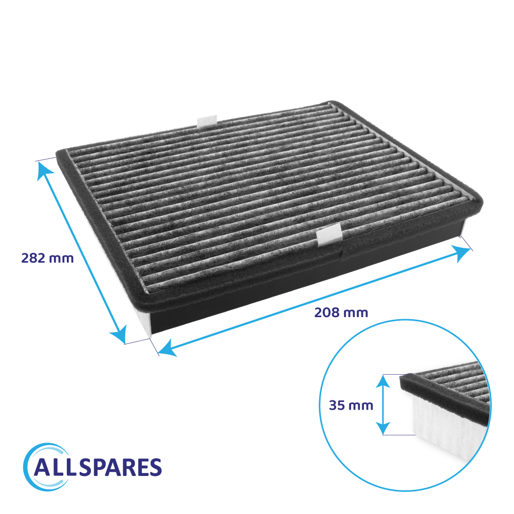 Filtre à charbon actif compatible avec Miele Active AirClean DKF 36-P