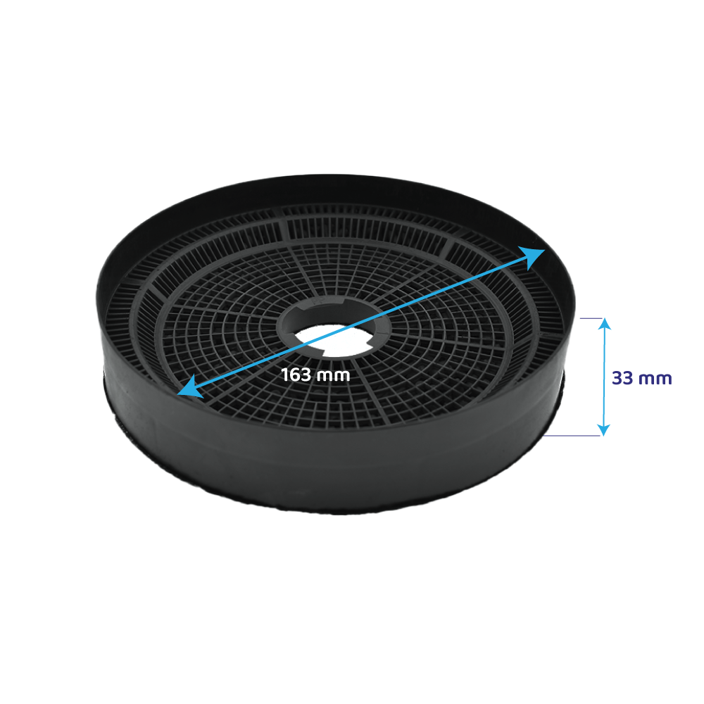 Filtre à charbon (2pcs) compatible avec Zanussi OdourClean ZHB62670XA / ZHB92670XA