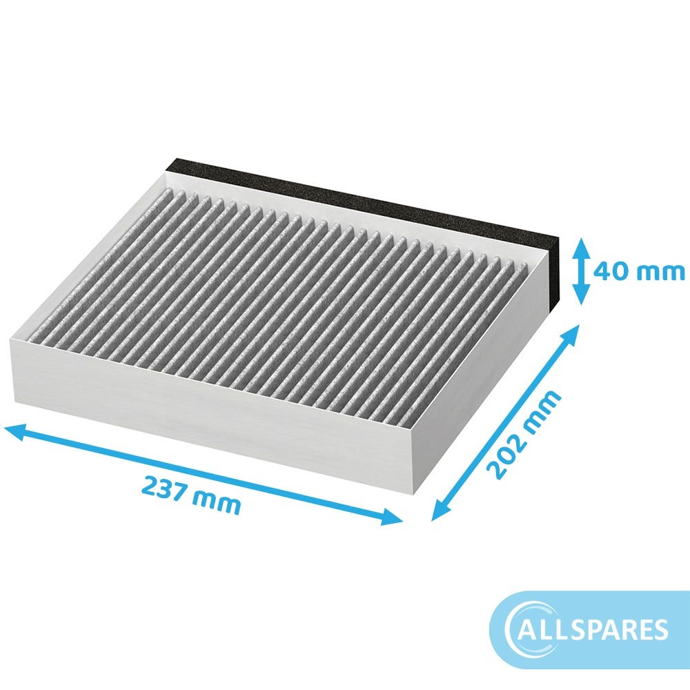 Filtre à charbon Blaupunkt CleanAir 11049701 par AllSpares