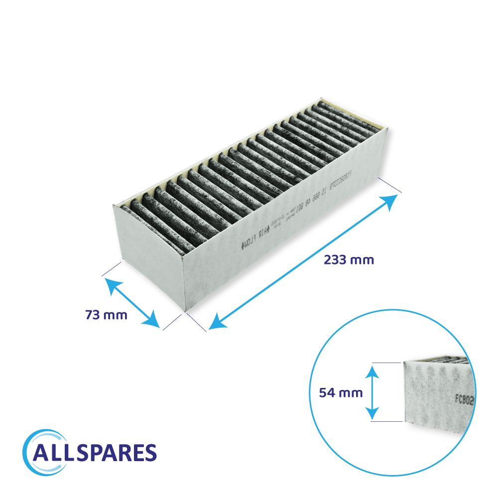 Filtre à charbon (2pcs) compatible avec TÄCKNAN IKEA 300