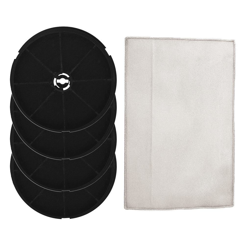 Pack Cooke & Lewis VHB60/VHW60 – 4x filtre à charbon et 1x filtre métallique